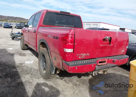 2008 Nissan Titan Pro-4X из США, поврежденный, VIN 1N6BA07C58N310565